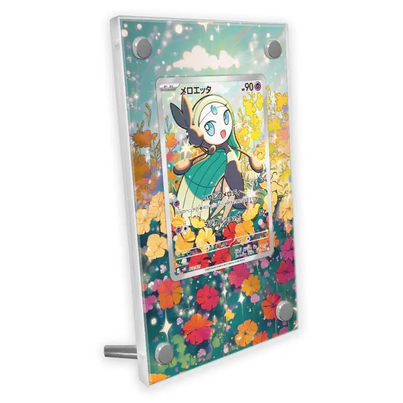 

Pokemon Anime Meloetta Card Extended Art Display Case Collection Card Extended Painting Psa Display Rack Excluding