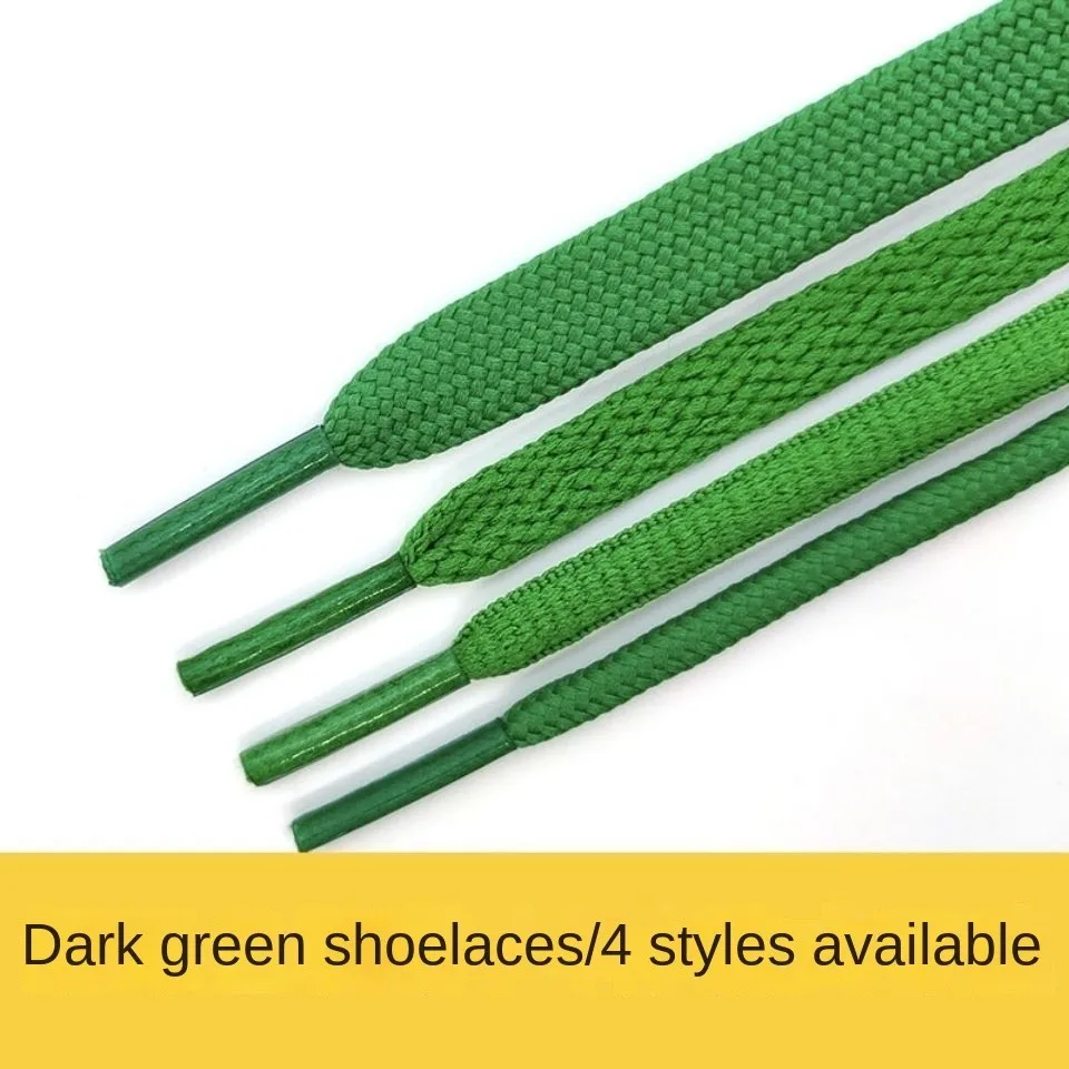 Dark Green Shoelace Smith Green Tail Canvas Shoes Board Shoes Casual Shoes Sneaker Flat round Semicircle Style Men and Women