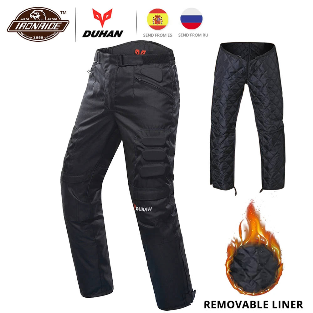 

DUHAN Motorcycle Pants Men Motorbike Hip Protector Moto Pants Armor Trousers Protective Gear Motocross Ridig Pants