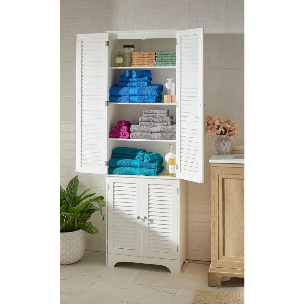 

Louvre Short Cabinet with Cubby - White