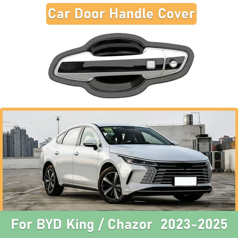 

For BYD King Destroyer 05 2023 2024 2025 Door Handle Door Bowl Protective Sticker Wear-resistant Stainless Steel Car Accessories