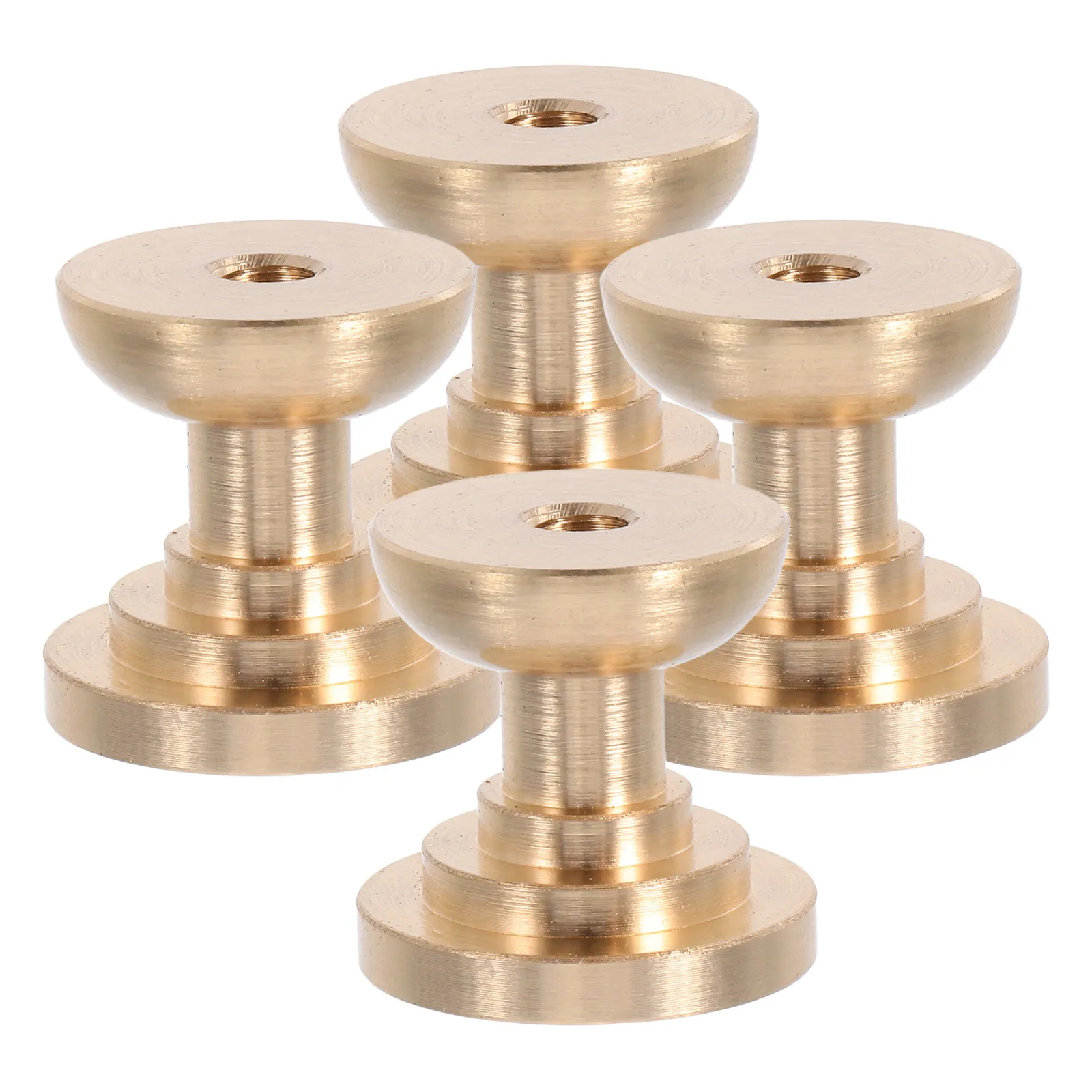 4Pcs Brass Crystal Knobs Premium Cabinet Handles with Sparkling Crystal Accents for Drawers Cupboards Dressers Modern Home