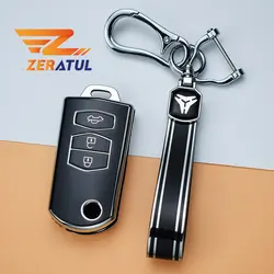 For Mazda 3 2 6 2003 2004 2005 2006 2007 2008 2009 2010 2011 2012 2013 2/3 Buttons Soft TPU Flip Car Key Case Cover Car Holder