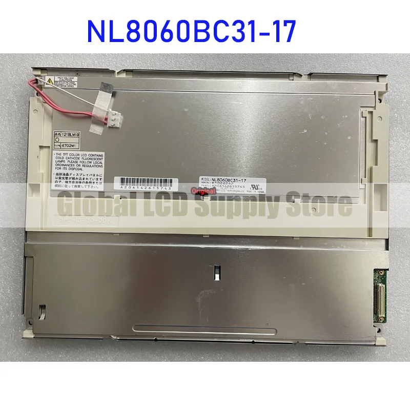 NL8060BC31-17 12.1 Inch Original LCD Display Screen Panel for NEC Brand New Fast Shipping Before 100% Tested