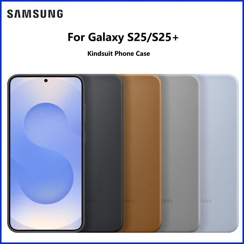 

Original Samsung S25+ Kindsuit Phone Case Protective Cover Genuine S25 Smartphone Cover Leather Protective Case EF-VS936 VS931