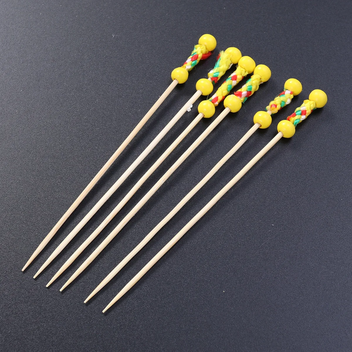 

100pcs Bamboo Fruit Skewers Wooden Picks For Cocktail Appetizer Drink Decorations Party Supplies Kitchen Bar Tools