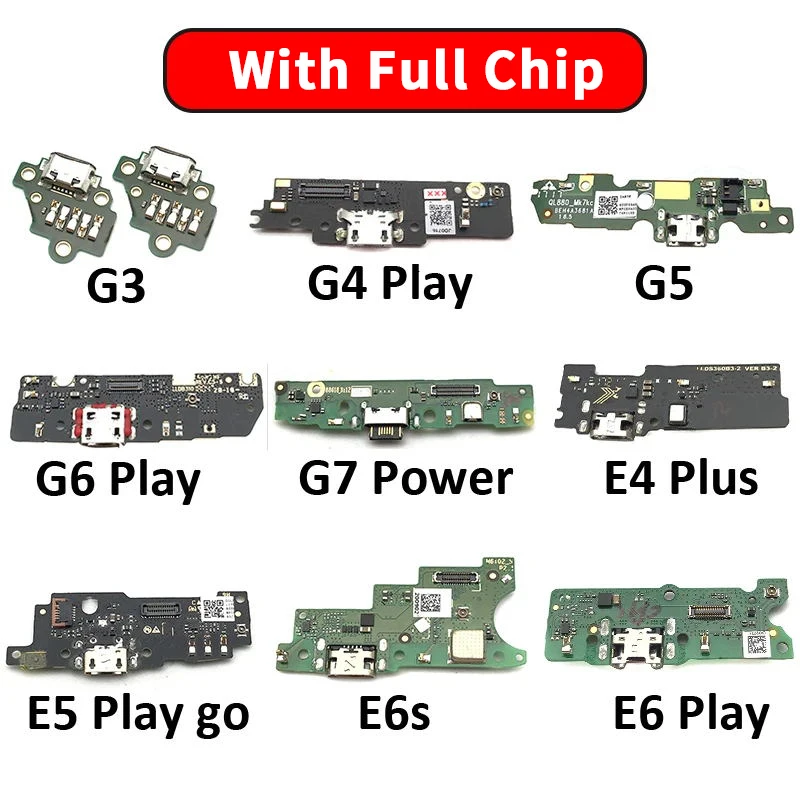 USB Charging Port Flex For Motorola Moto G4 G5 G6 Play G3 G7 Power E6s E6 Play E4 Plus Dock Connector Charging Port Flex Cable