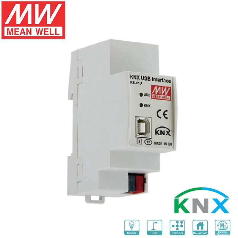 Mean Well KSR-01IP IP ROUTER KNX Routing Power Supply Untuk Otomatisasi Bangunan KNX