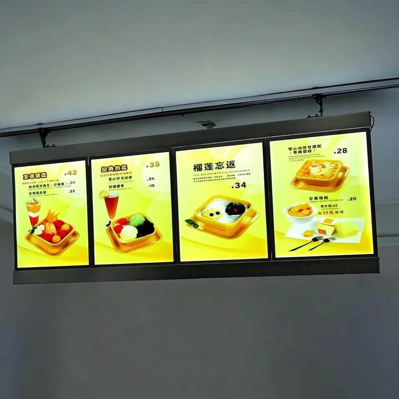 Deposit-New aluminum alloy ultra-thin advertising light box Magnetic light box