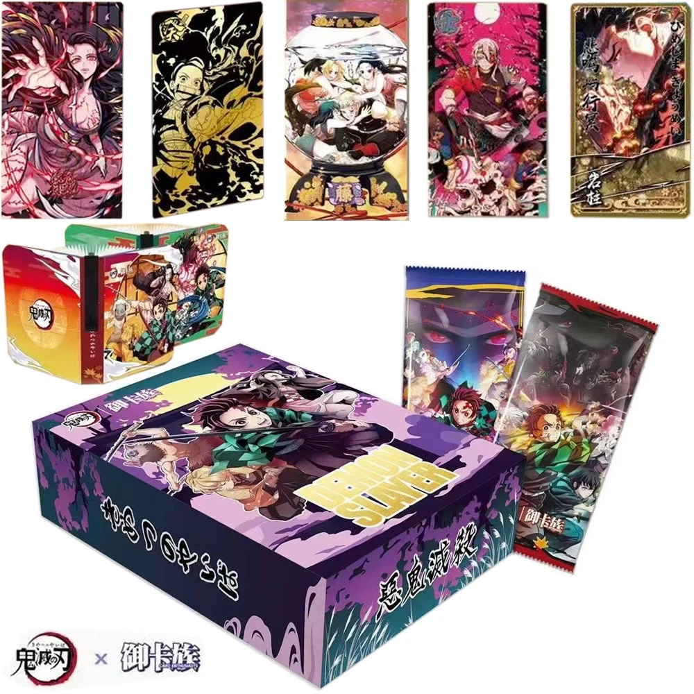 YUKAZU Demon Slayer Tarjeta de colección Anime japonés Kimetsu No Yaiba Booster Box Tcg Card Toy Hobbies Gifts Kids Toys, venta al por mayor