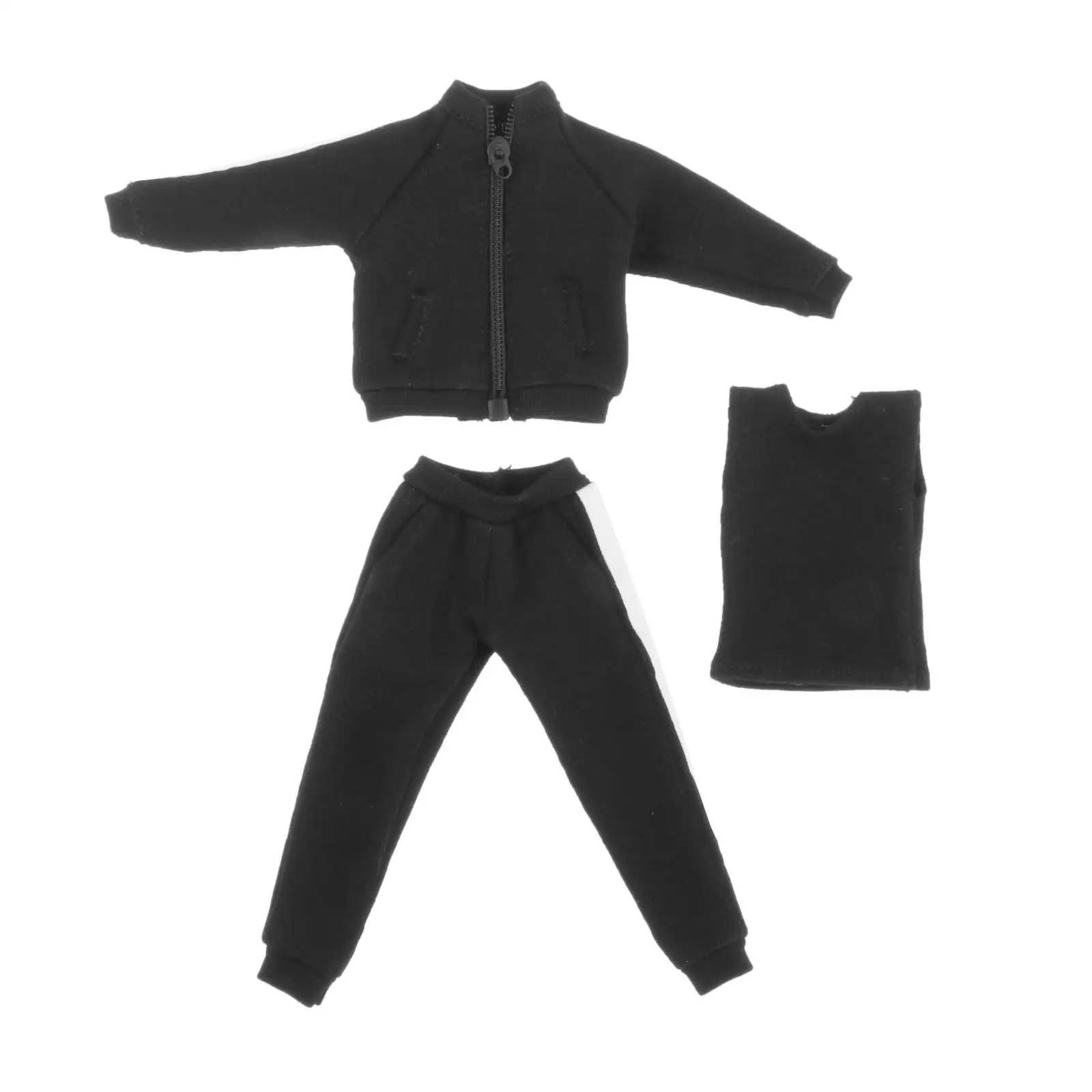 Conjunto de treino de jogging masculino, figura masculina, casual, escala 1,12