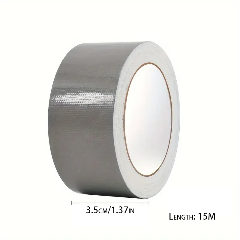 15M Duct Tape Fiber Traceless Self Adhesive Waterproof Colored Tapes for Packaging, Sealing,  Moving Label and Repair