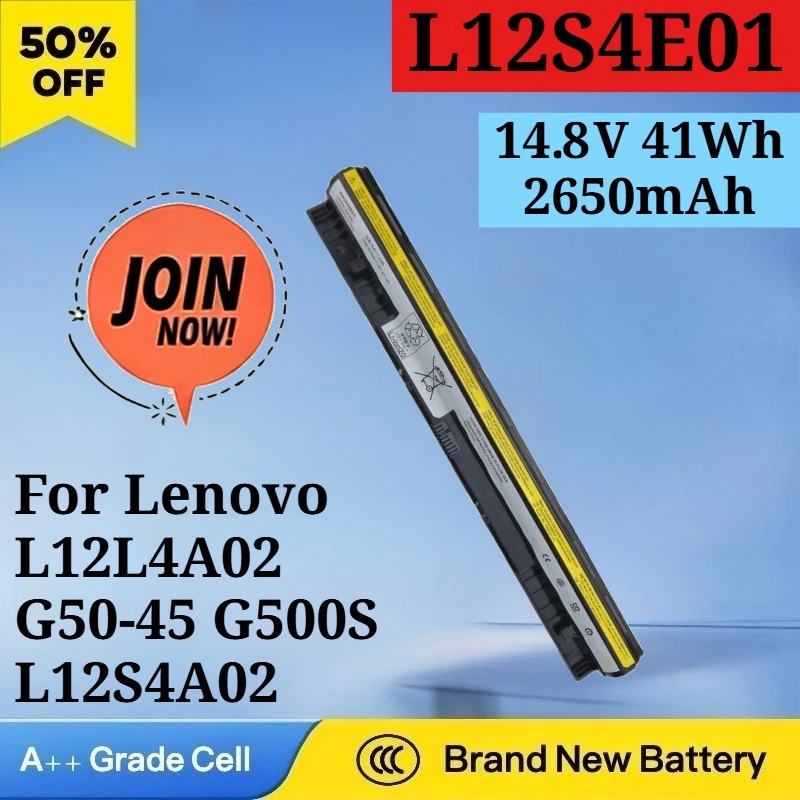 New L12S4E01 14.8V 41Wh 2650mAh Battery for Lenovo L12L4A02 G50-45 G500S L12S4A02 L12M4A02 L12M4E01 Z70 L12L4E01 Z50-70 Z70-80