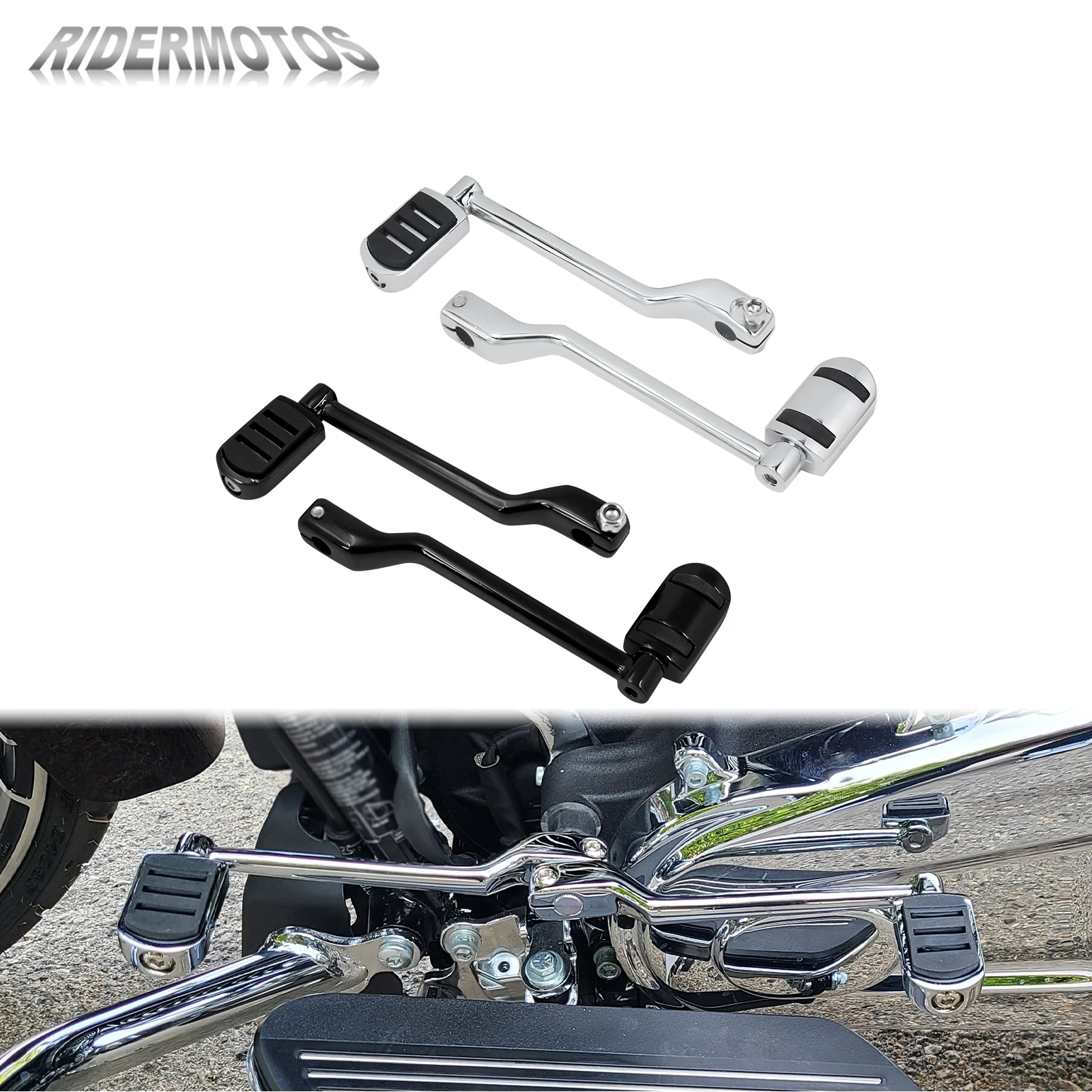 

Motorcycle Front Rear Shifter Heel Toe Lever Pegs Shift Pedal Lever For Harley Softail Fat Boy FLST Touring Road Glide FLTR CVO