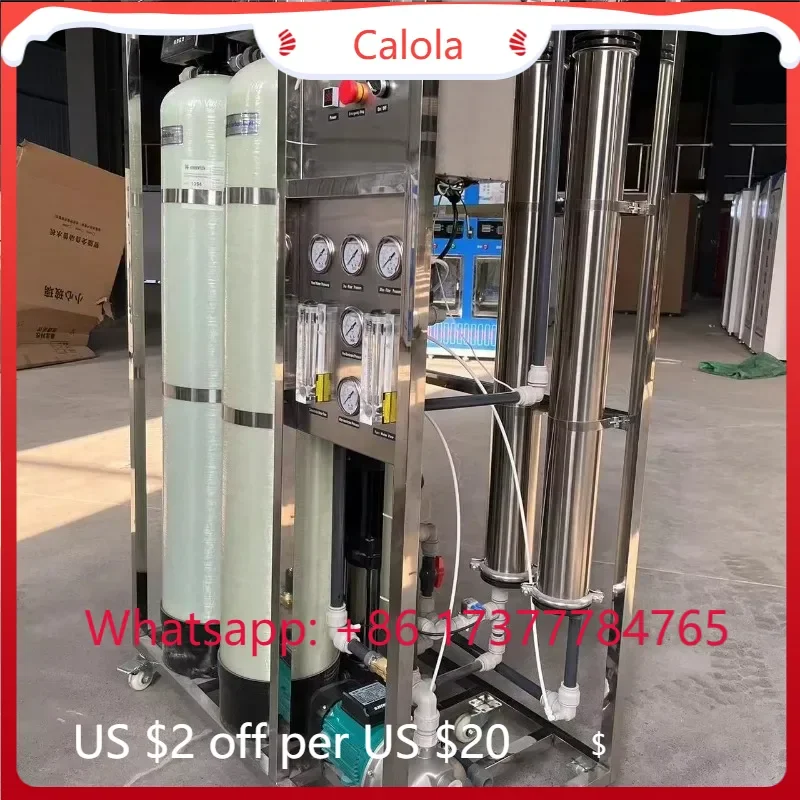 Underground Water RO Purifier Filter Plant, 500L/H Reverse Osmosis Membrane Drinking Water Treatment System