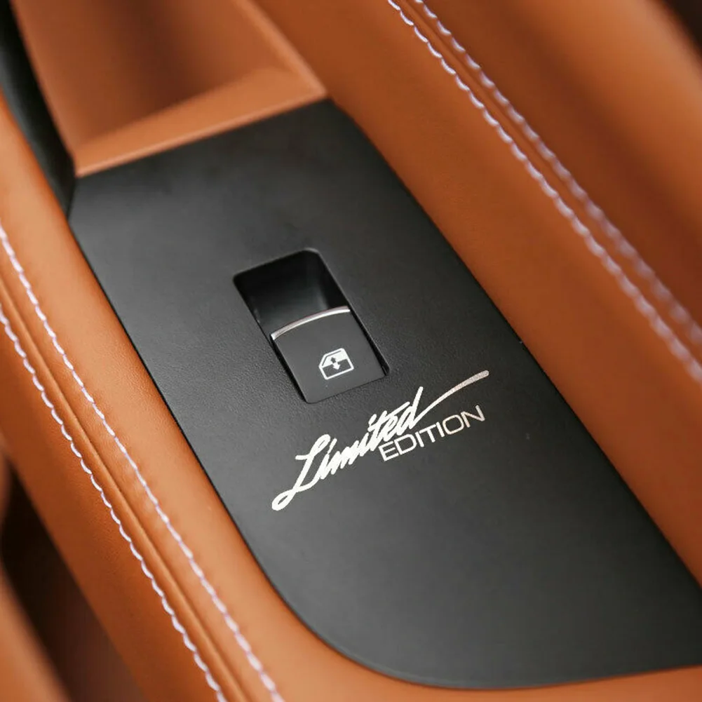 طبعة محدودة شعار شعار شارة معدنية ملصقا ، سيارة الداخلية الداخلية ملصقا ، اكسسوارات الدراجات النارية ، الشارات الفضة ، 2 قطعة