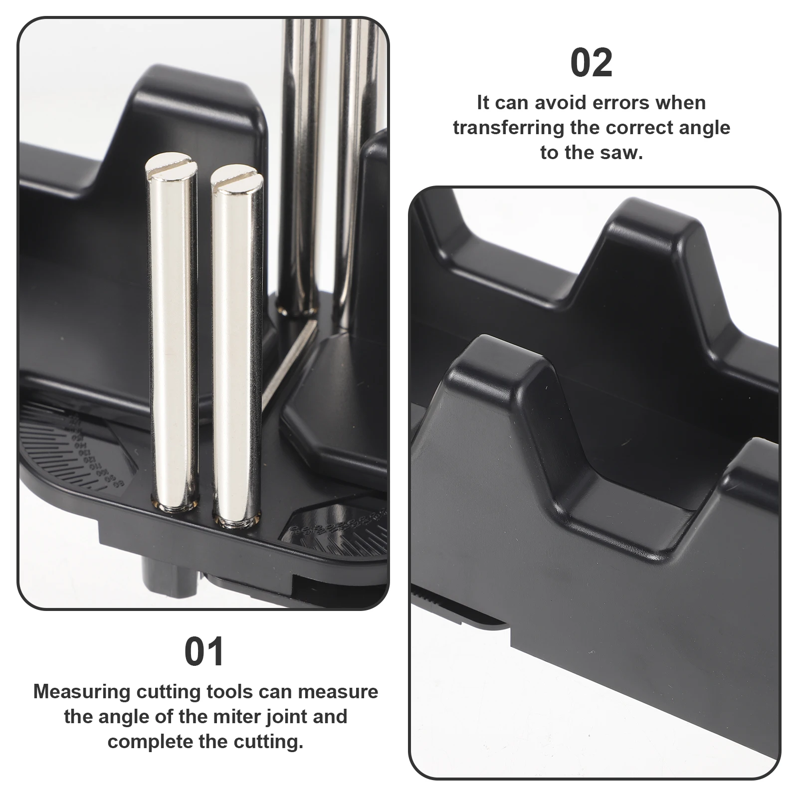 2 في 1 أداة قطع قياس ميتري قياس زاوية دقيقة أداة قطع قطرية خالية من الخطأ