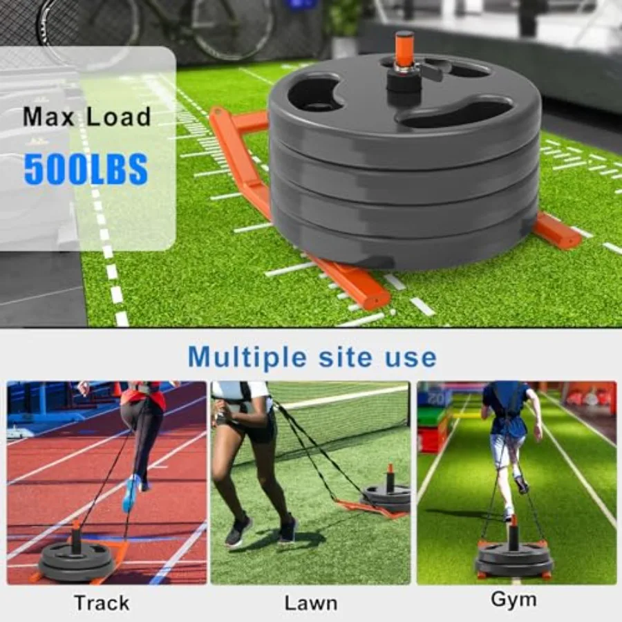 BeneLabel Gewichtsslee Fitness Kracht Trainingsslee Geschikt voor 1 of 2 Gewichtsschijven Trainingslee voor Snelheid en Voetbaltraining