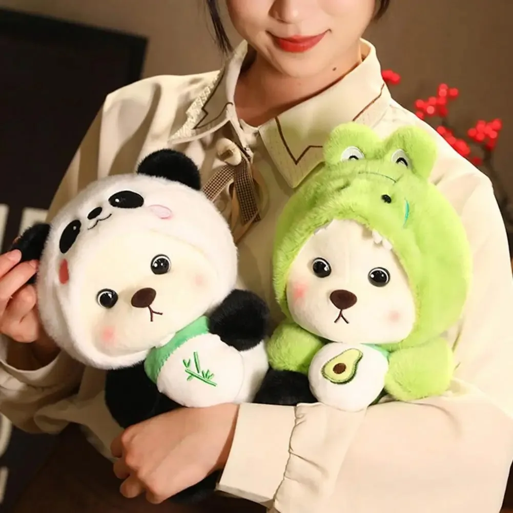 カワイイ-巨大なクマのコスプレ,パンダ人形,創造的なぬいぐるみ,漫画の動物園,ぬいぐるみ,枕を投げる,誕生日のクリスマスプレゼント,家の装飾