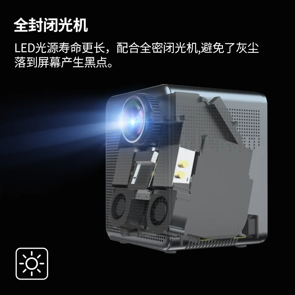 LCD Projector T03 Portable 4K Projector Home 1080P Projector