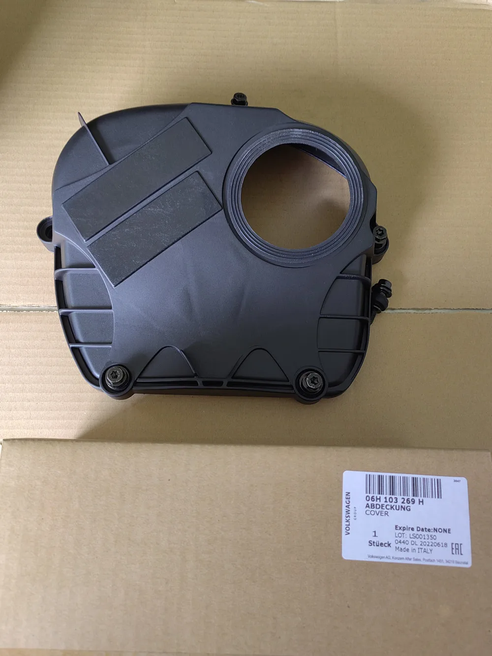 Oryginalna nowa osłona rozrządu OEM + śruba uszczelki do Audi A6 Q5 TT VW Eos GTI Jetta 2.0T 06 h103269h