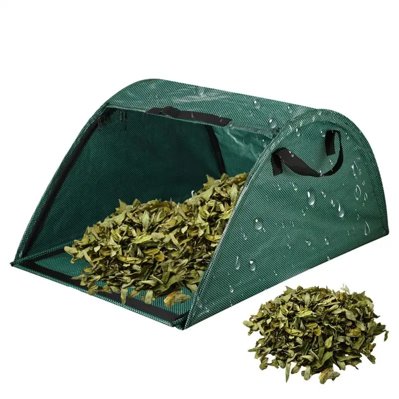 Leaf Collector Bag Heavy Duty Leaf Loader Pickup Shovel Wear-Resistant Gardening Trash Container With Handle Waste Bag