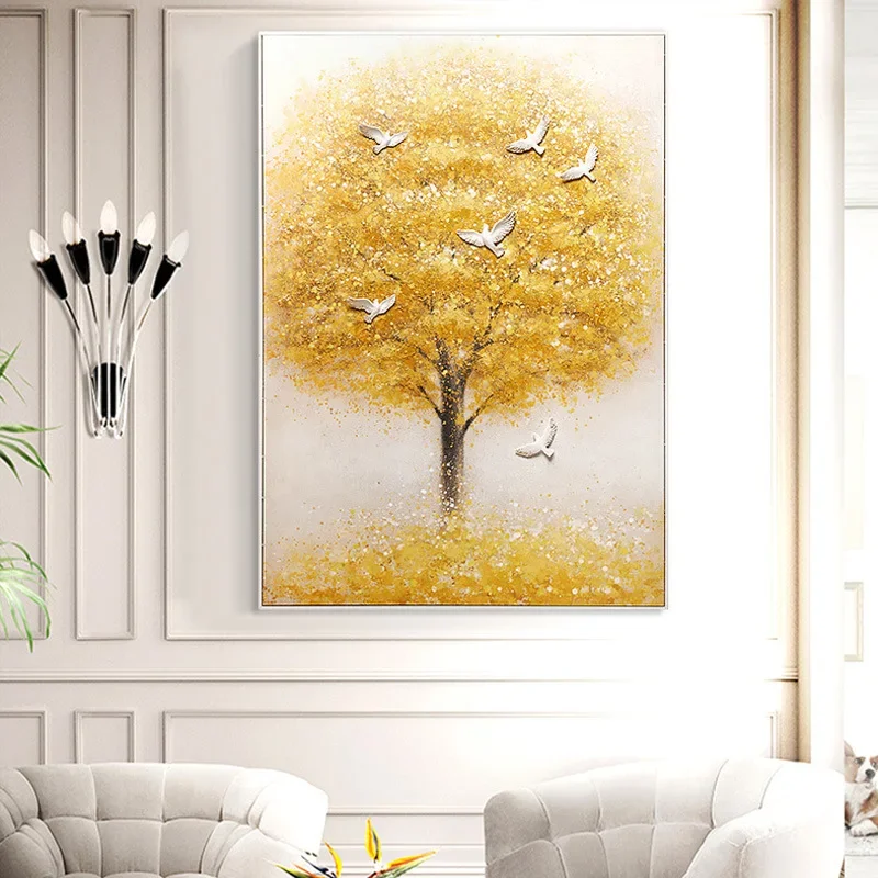 Pittura diamante 5D albero dei soldi d\'oro diamante pieno ricamo artistico ristorante fai da te ufficio camera decorazioni per la casa kit punto