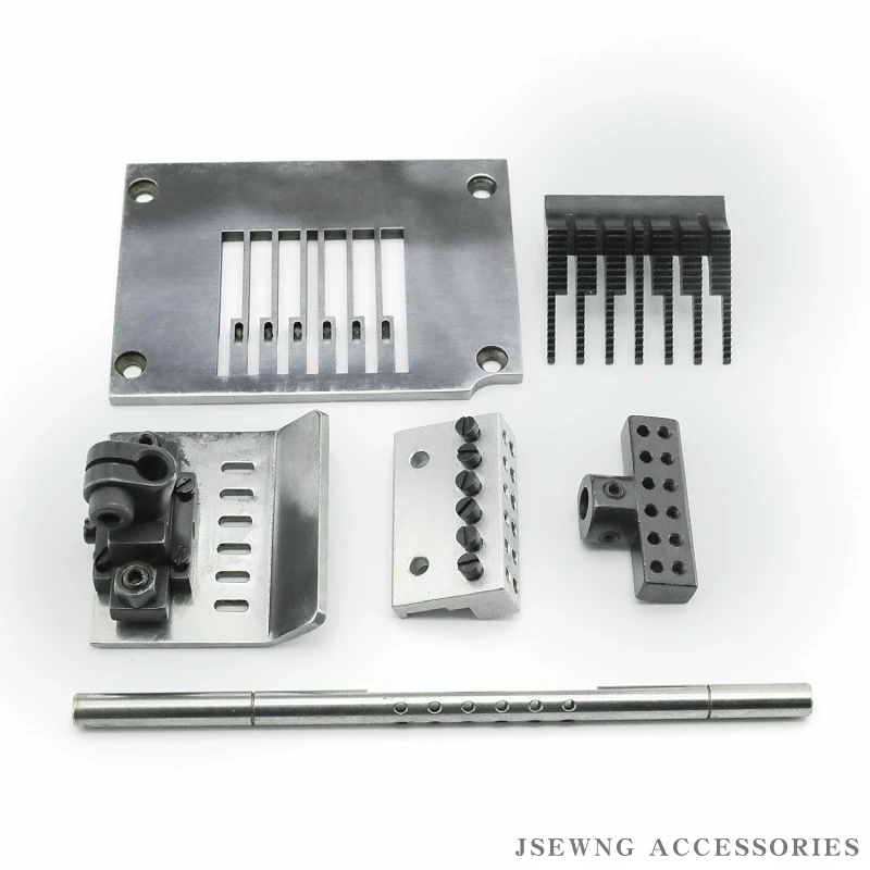 1404 6N 1/4'' (6.4mm)  Gauge Set For KANSAI SPECIAL Multi-Needle Sewing Machine Fit Six Needle