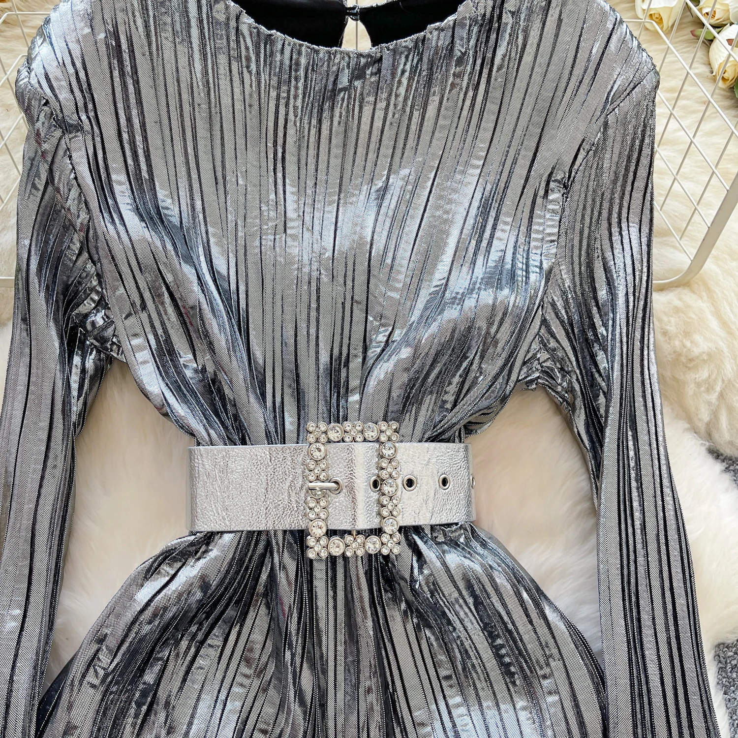 Chic vintage Sexy O-Neck long sleeve Fairy pencil dress Women Boho Sundress ceremony dresses