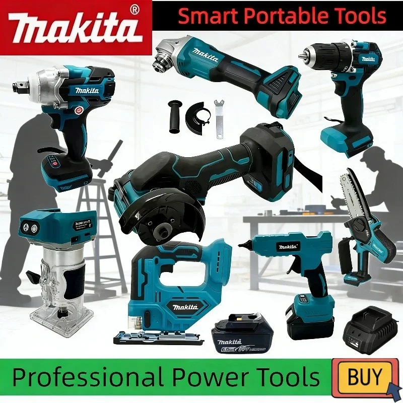 

Makita Cordless Angle Grinder 3 Inch Angle Grinder Various Models of Combination Tools Multifunctional Power Tools