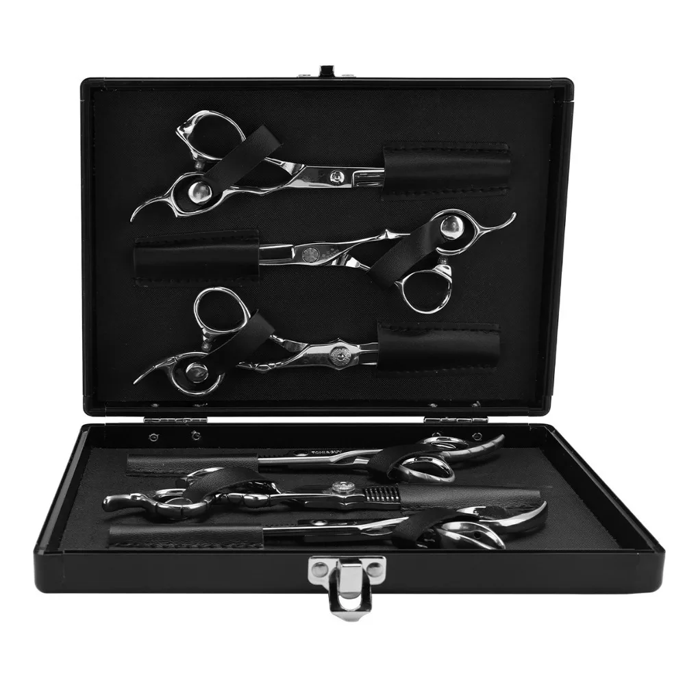 

Hairdressing Hair Scissors Storage Box Shockproof Fall Barber Tool Hard Leather Toolbox Organizer Toolkit Shears Storage Case