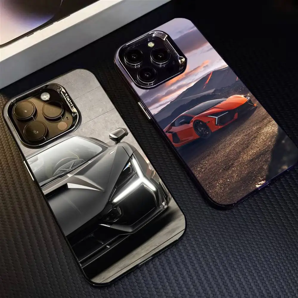 

Lambor-R-Revuelt-o Phone Case For iPhone 16 17 15 14 12 13 Pro Max Black Color Shockproof Cover