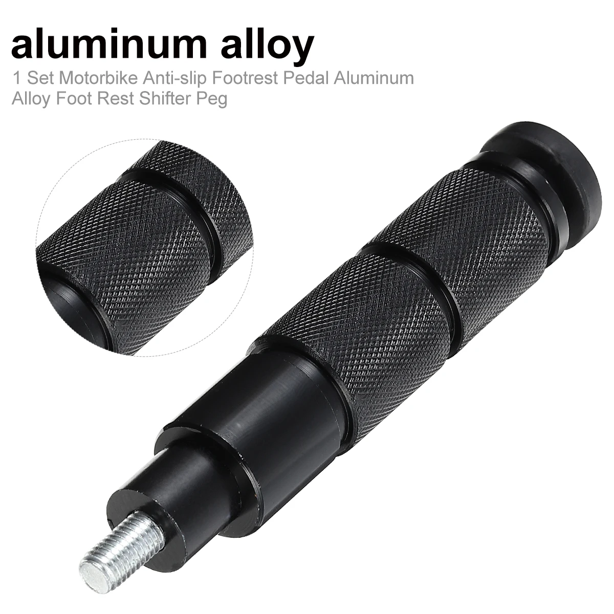 

1 set 1 Set Aluminum Alloy Footrest For Motorbike Rear Axle Anti-Slip Foot Pegs Platform Pedals Comfortable Long Ride Motorcycle