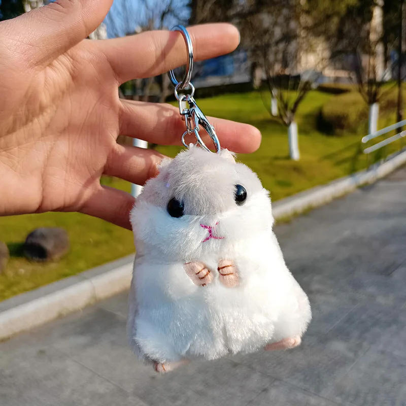 Jouets en peluche doux et mignons, sac à dos Kawaii, pendentif, porte-clés, animaux en peluche, jouets pour enfants, cadeau d'anniversaire pour filles, poupée Hamster