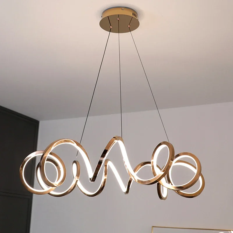 

Modern rose gold Pendant lamp Chandeliers for dining room pendant lights hanging lamps for ceiling Pendant lamp indoor lighting