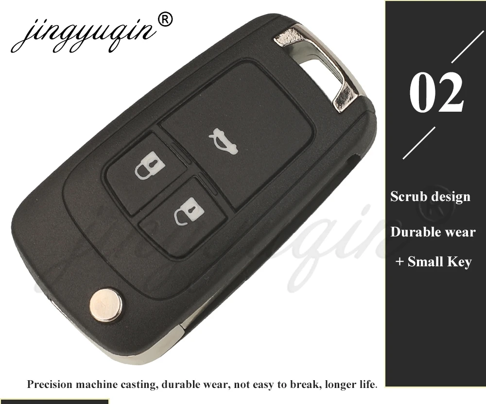5/10X Upgrade Klappbarer Fernbedienungs-Autoschlüsselgehäuse für GMC Terrain Chevrolet Cruze Lova Camaro Impala Opel Vauxhall Insignia Astra Buick – Detail 8