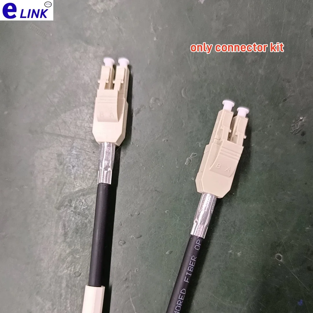 

LC Uniboot fiber connector KITS Duplex with ferrule SM MM OM3 3.0mm 5.0mm ftth LC DX MM connector accessory ELINK 200pcs