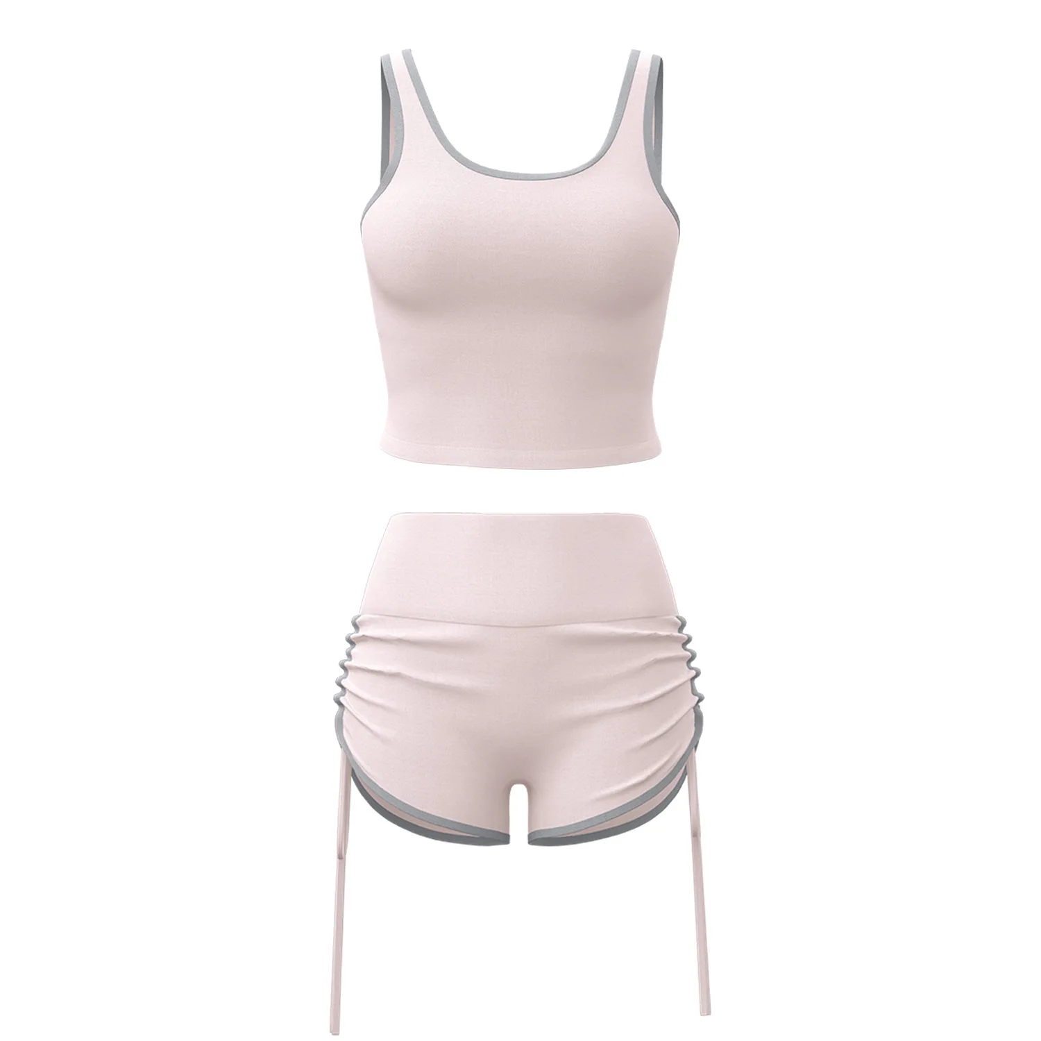 

2026 new sports suit with chest pad high-strength support fitness yoga suit for women gym set women 2 piece sets womens outfits