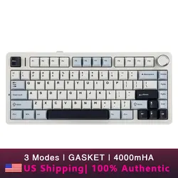 AULA F75 2.4G Wireless/Bluetooth/Wired Gaming Mechanical Keyboard RGB Customized 75% Layout OEM Profile Gasket Structure