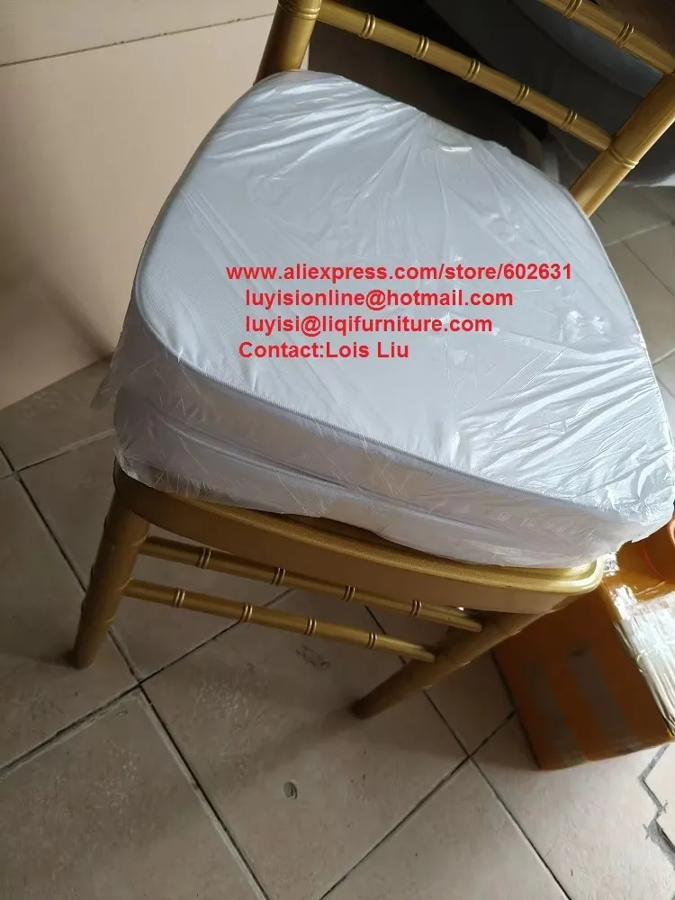 

Soft Removable Seat Cushion Cover Pillow Case For Chiavari Wedding Banquet Chair Napoleon Chair
