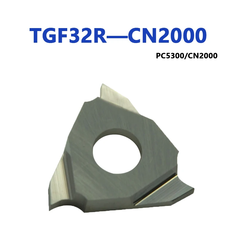 

TGF32R150-010 CN2000 TGF32R075-010 TGF32R100 TGF32R200 TGF32R250 CNC Slotting Inserts TGF32R 100 150 Lathe Cutting Tool Machine