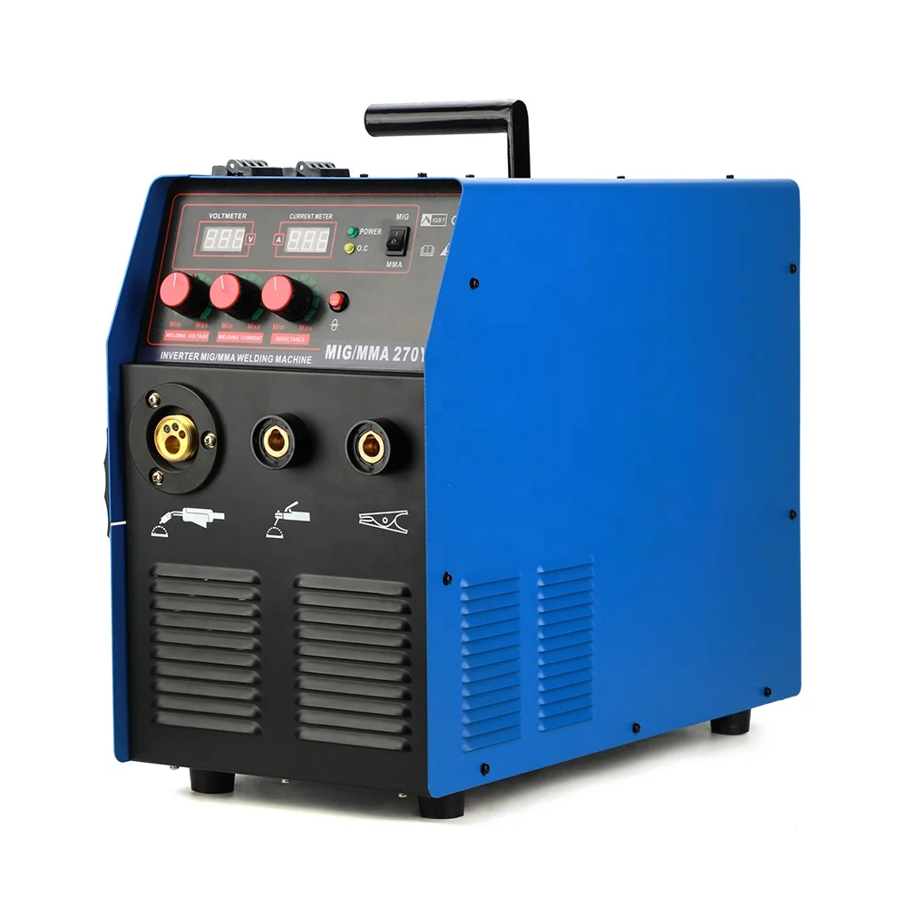 High Quality MIG270Y 380V 11.2KVA 270A Igbt Dc Mig Welder Welding Machine Tig Mig Mma 3 in 1