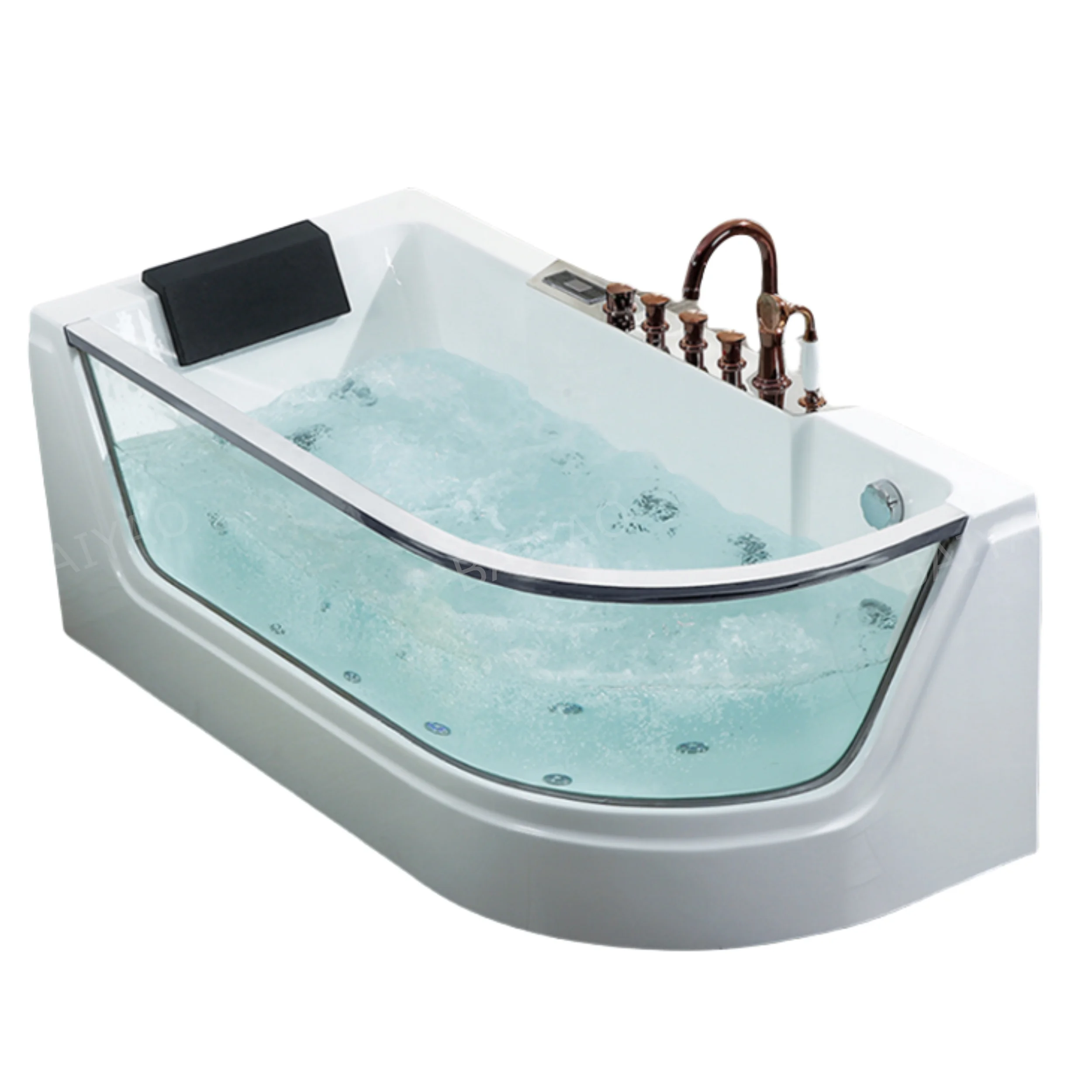 

Unique Design 54 Inch Length Bathtubs Vpools Massage Jaccuzzii Acrylic Australian Deep Soak Bathtub For 1 Person