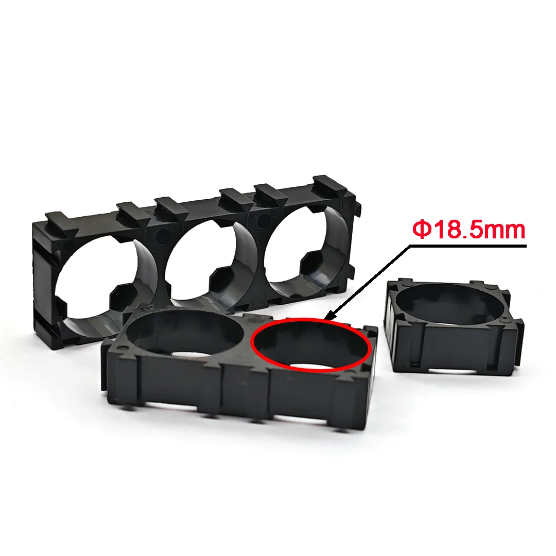 Battery Bracket 18650 Safety Anti Vibration Holder Bracket Lithium Batteries Support Stand Plastic Holder Bracket 18.5MM 18.4MM