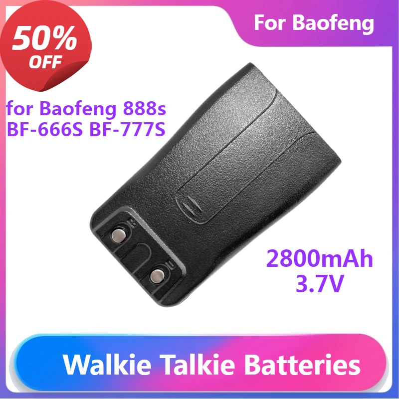 

Battery for Baofeng 888s BF-666S BF-777S BF-88E Compatible with Baofeng 777s Walkie Talkie 3.7V 1500mAh Battery