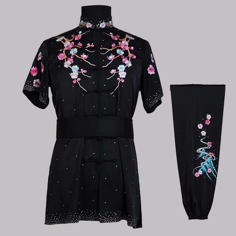 Custom Martial Arts Uniform Kung Fu Suit with Dragon Embroidery Southern Fist Long Fist Reinforced for KungFu Forms Competition
