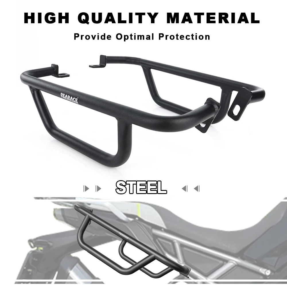 

Motorcycle Side Crash Bars Panel Guard Saddle Bag Support Frame Protector Side Cover Guard For CFMOTO 450MT IBEX 450 2024-2025