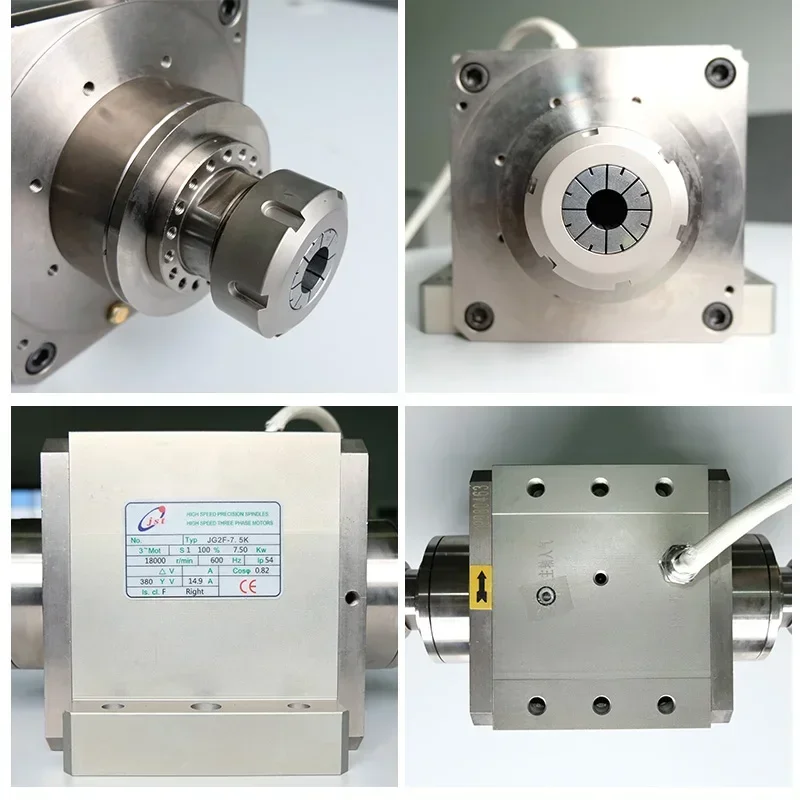 7.5kW Double Shaft Motor Spindle with ER40 Handle CNC Spindle Motor for Milling