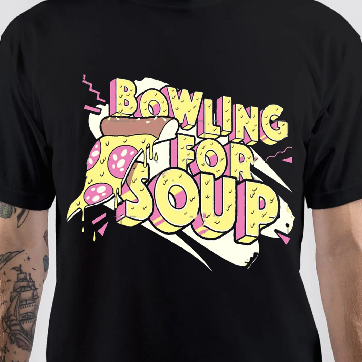 Bowling For Soup band logo black T-shirt short sleeve S-5Xl TA4668