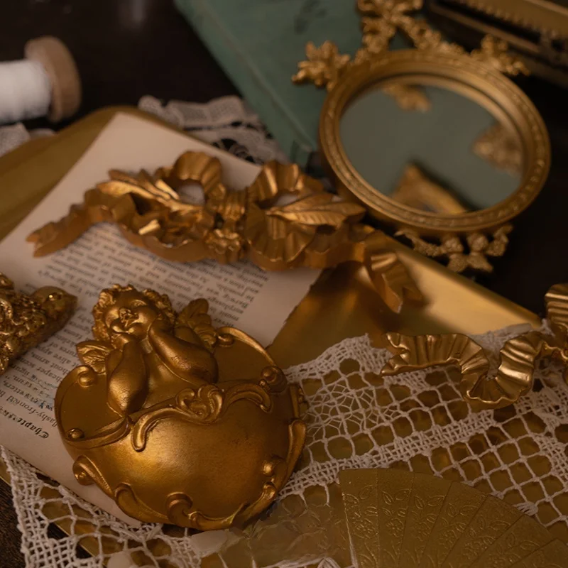 

Ретро Европейский Sle Смола Настенное Искусство Декоративная Скульптура Золотой Ангел Узел Ласточка для Дома и Vaion Home